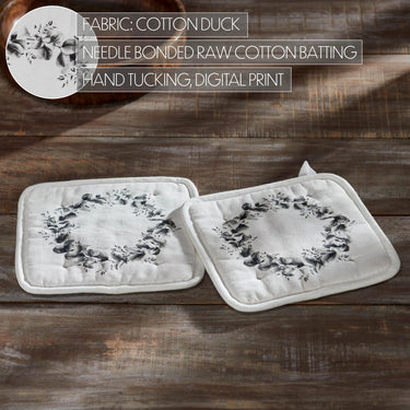 Finders Keepers Eucalyptus Pot Holder Set of 2 8x8 - The Fox Decor